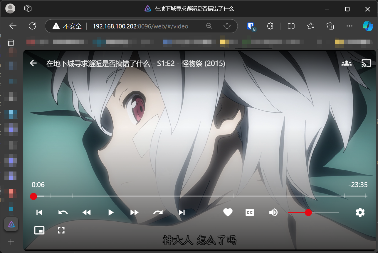 jellyfin正常显示字幕