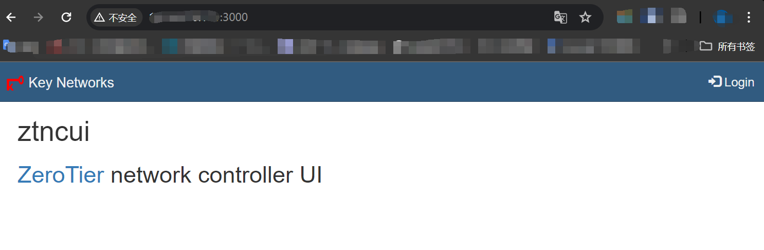 通过3000端口访问节点控制器WebUI